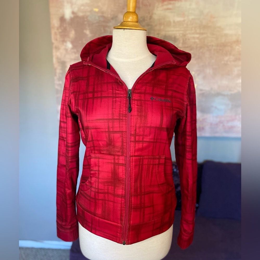 Columbia Sportwear Omni-Shield hooded jacket two tone red size s